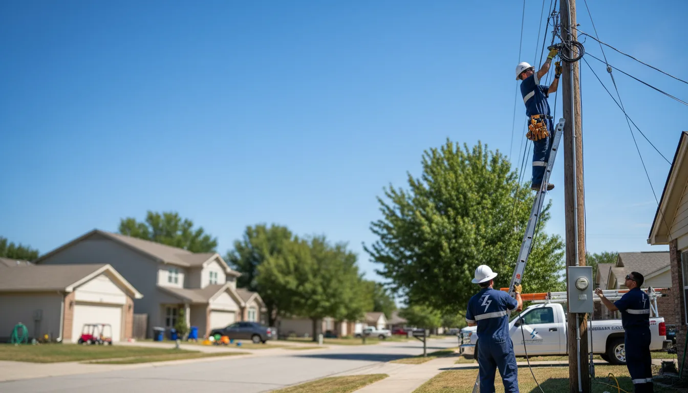 Residential electrician providing installation services in Hackberry, AZ